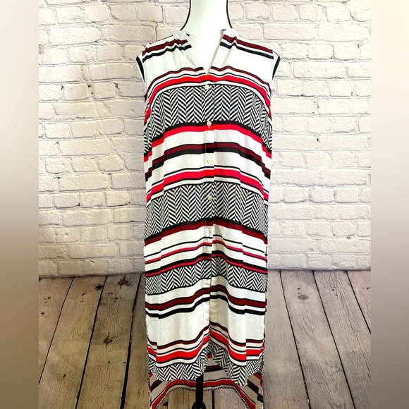 Worthington Tunic Top Geometric Medium - Picture 1 of 9